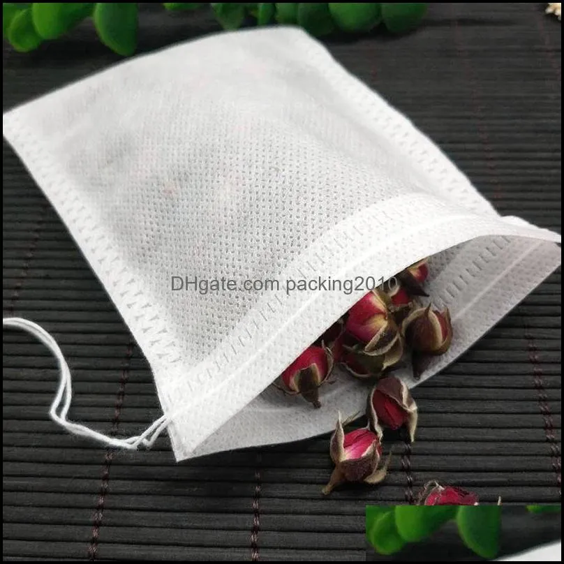Fashion Hot Empty Teabags Tea Bags String Heal Seal Filter Paper Teabag 5.5 x 7CM for Herb Loose Tea WCW935