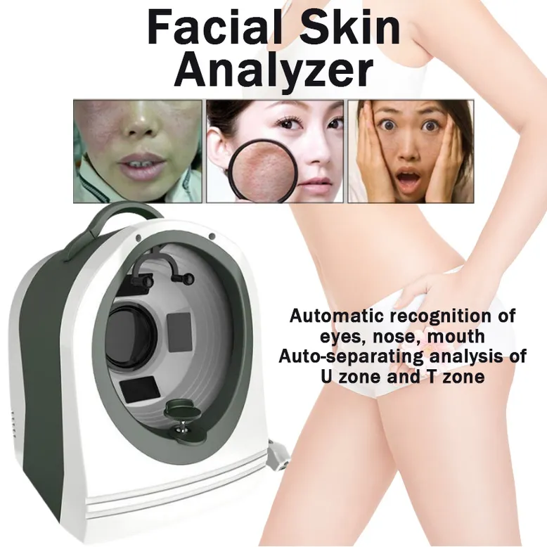 UV-Lichter 3D-Gesichtshautanalysator Feuchtigkeitsstiftmaschine Digitaler Hautfeuchtigkeitsdetektor mit Touchscreen für das Hautdiagnosesystem