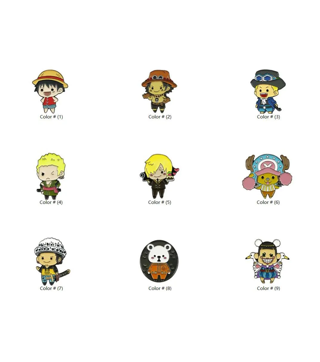 Anime One Piece Characters Vs Sanji Pin Unisex