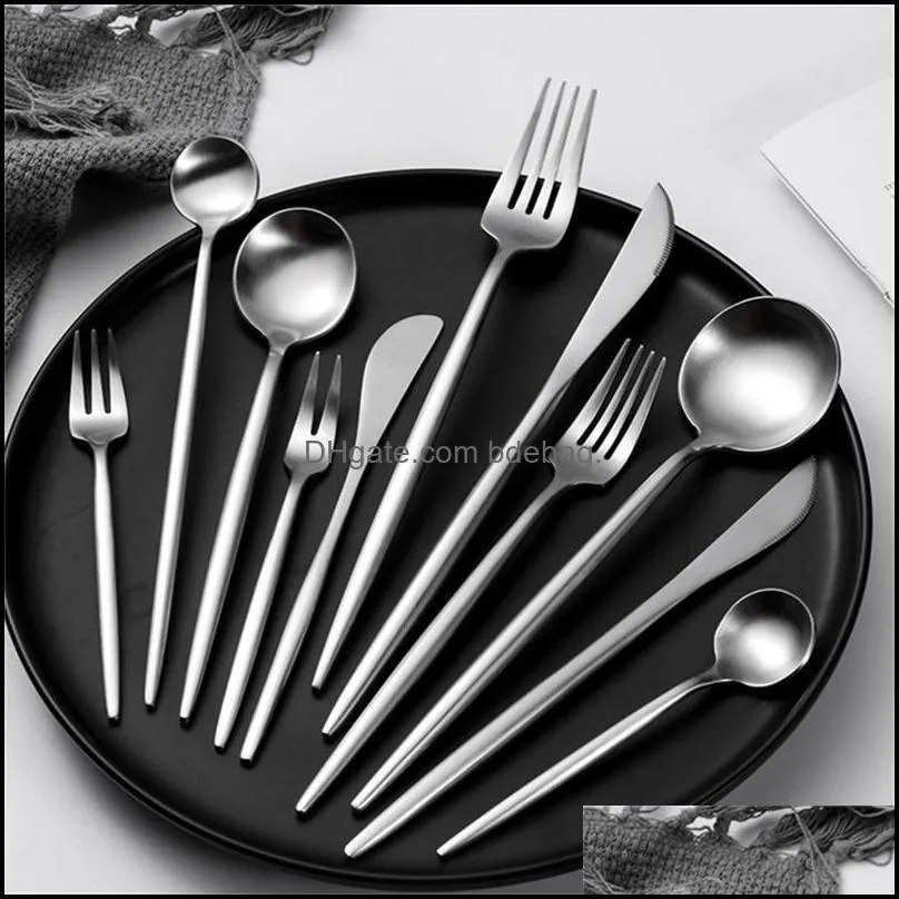 Silverware Flatware Stainless Steel 304 Fork Spoon Knife Cutlery Tableware Dinnerware