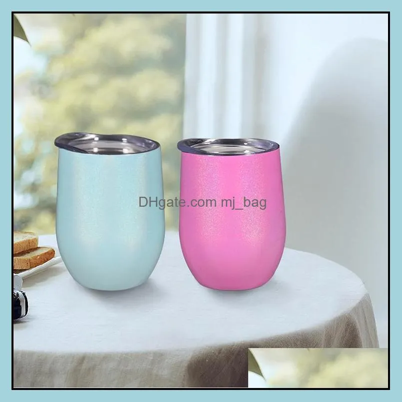 12oz mini mugs stainless steel tumbler with lid cups wine glasses vacuum water bottle drinkware zwl243