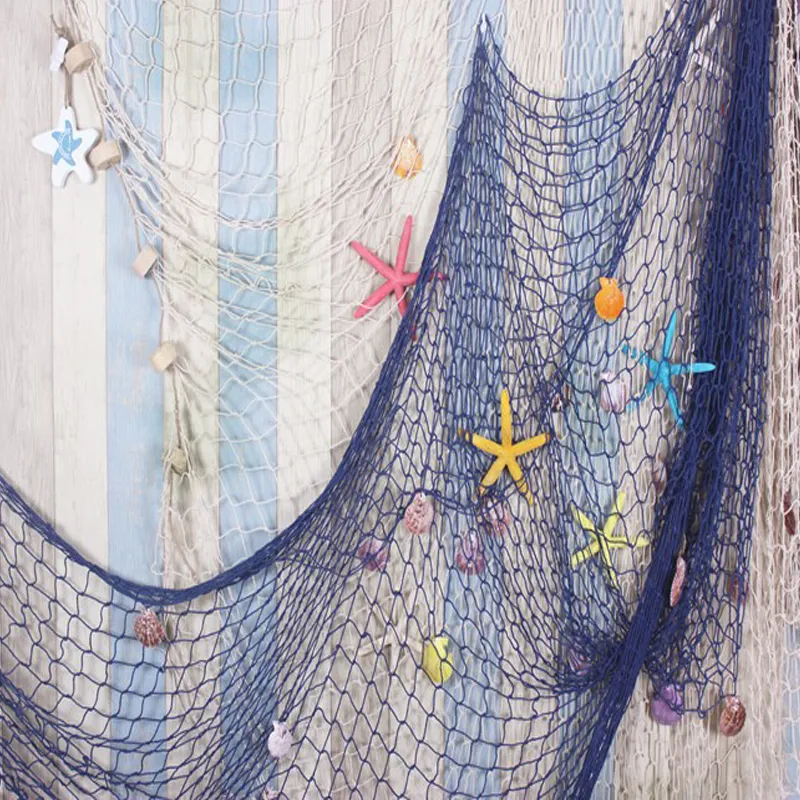 100200CM Big Fishing Net Supplies Home Decoration Wall Hangings Fun The  Mediterranean Sea Style Household Decor Wall Stickers 220727 From 8,25 €