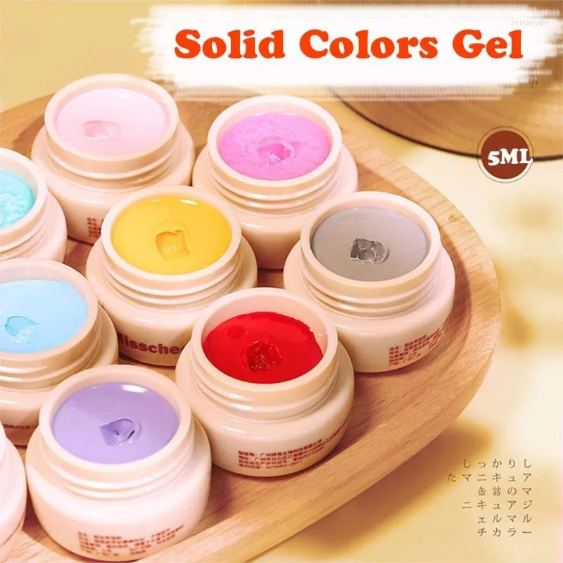 Nail Gel Colors UV LED Varnish Polish Art Paint Solid Soak OffNail