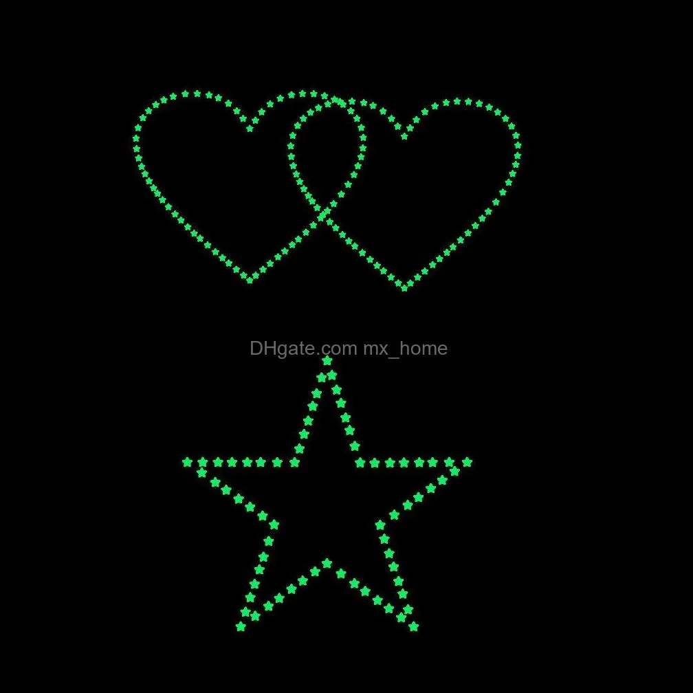 2021 New 3D Stars Glow In The Dark Wall Stickers Luminous Fluorescent