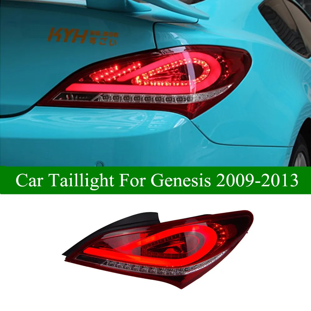 Bil bakre dimma bakljus bakljus montering för Hyundai Genesis Coupe 2009-2013 LED Turn Signal Auto Accessories Lamp