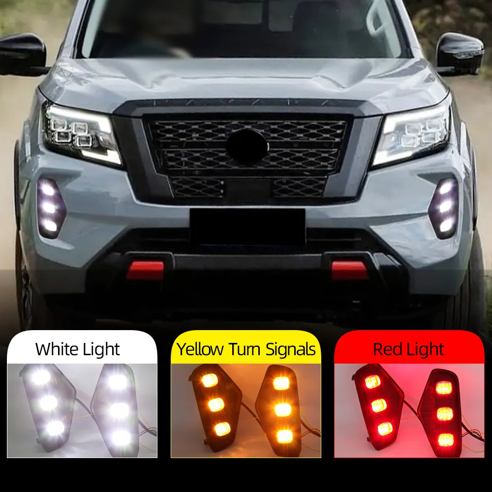 LED DRL Nebelscheinwerfer Für Nissan Navara NP300 2020 2021 2022 Nebel  Licht Nebel Lampe Abdeckung Daytime Running Light Blinker Signal Von 69,89  €