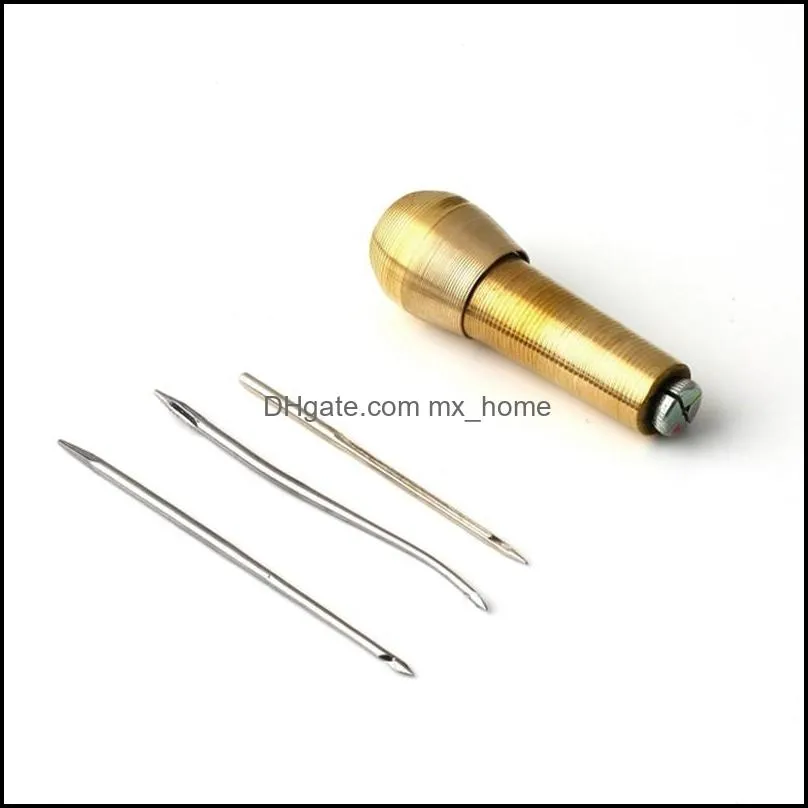 Leather Tent Canvas Sewing Awl Hand Stitcher Taper Leathercraft Needle Kit Tool For Beauty Too