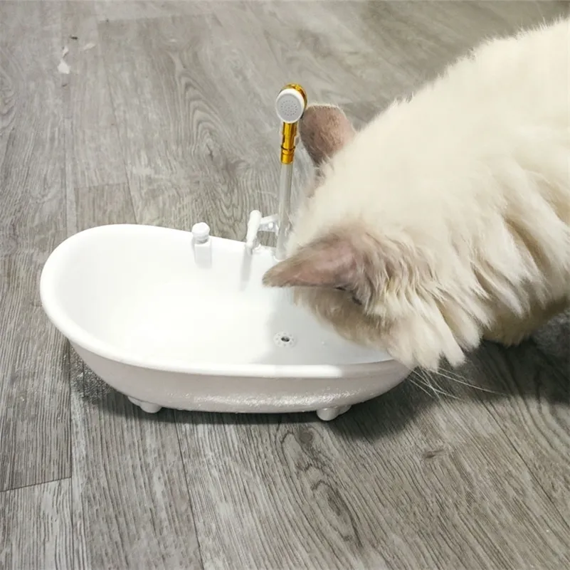 Ванна автоматическая домашняя кошка, питьевой фонтан чаша электронная вода для кошек котятки 220323