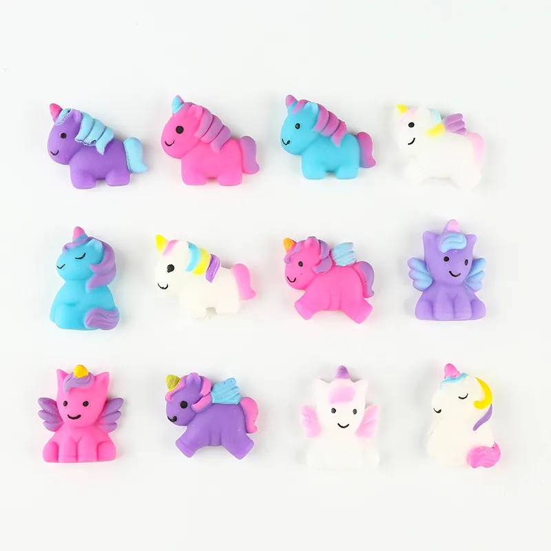 Süßes Einhorn Squishy Stress Relief Kawaii Mochi Spielzeug für Mädchen Kinder Antistress Ball Lustiges Geburtstagsfeiergeschenk 1025