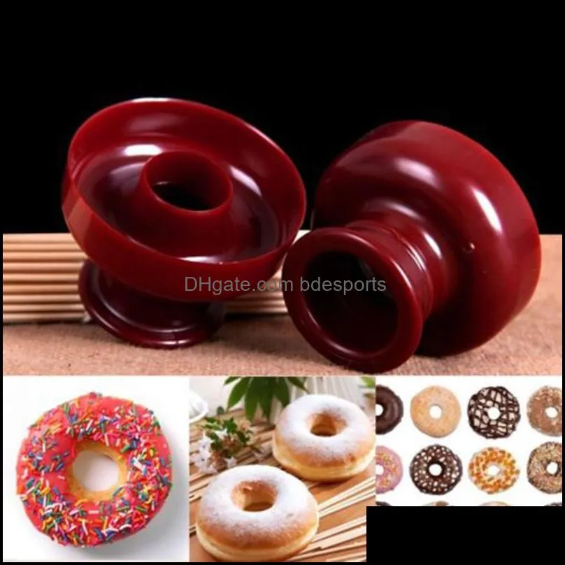 Baking Moulds Plastic Donut Mould Portable Donuts Maker Manual Waffle Dispenser  Machine Lightweight Fry Kitchen Bakeware