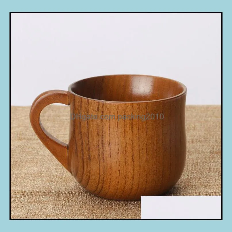 zizyphus jujube wooden cup boutique retro handmade korean wood mug restaurant tea coffee cups best gift drinking drinkware sn697