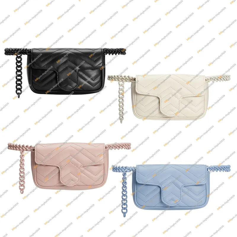 숙 녀 패션 캐주얼 Designe 럭셔리 미니 벨트 가방 Bumbag 허리 가방 Crossbody 어깨 가방 메신저 가방 고품질 탑 5A 699757 지갑 파우치