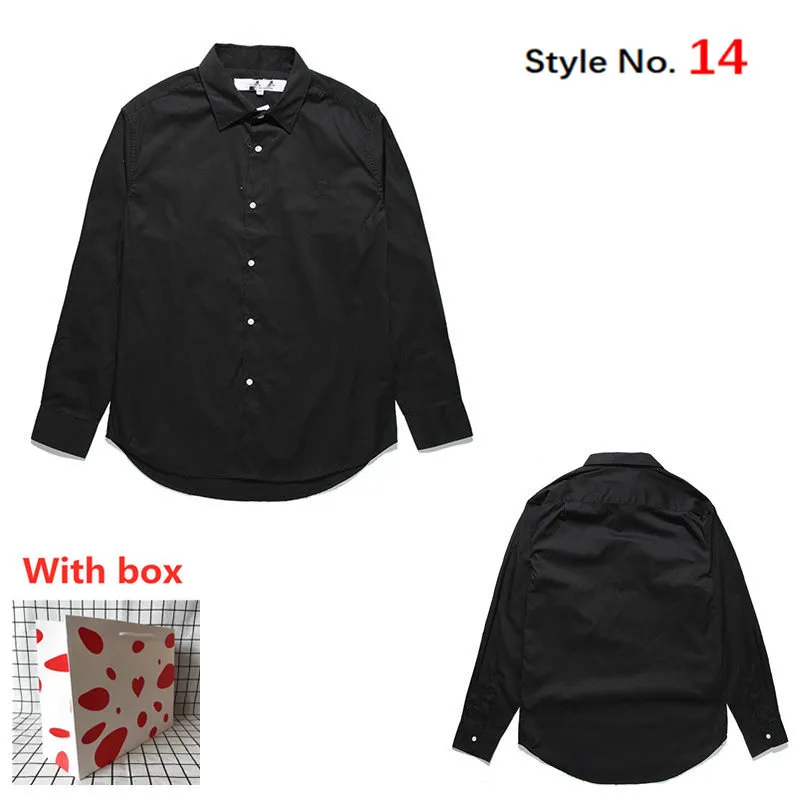 new Men Shirts Womens Long Sleeve High Quality Casual Shirts Letter Printed Hip Hop Style Clothes With Label Box