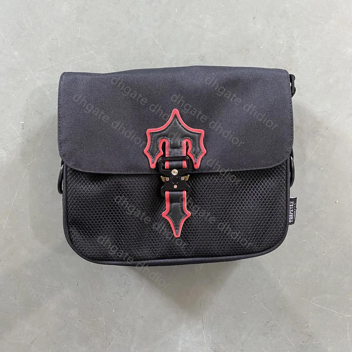 Trapstar Bag Red Edge Letter Big T Shoulder Bags Men And Women Couple