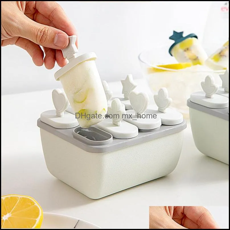 アイスクリームツールキッチンキッチンダイニングバーホームガーデンMOD再利用可能な耐久性のあるポピシクルDIY金型デザートZERフルーツジュースポップメーカーモールドPO