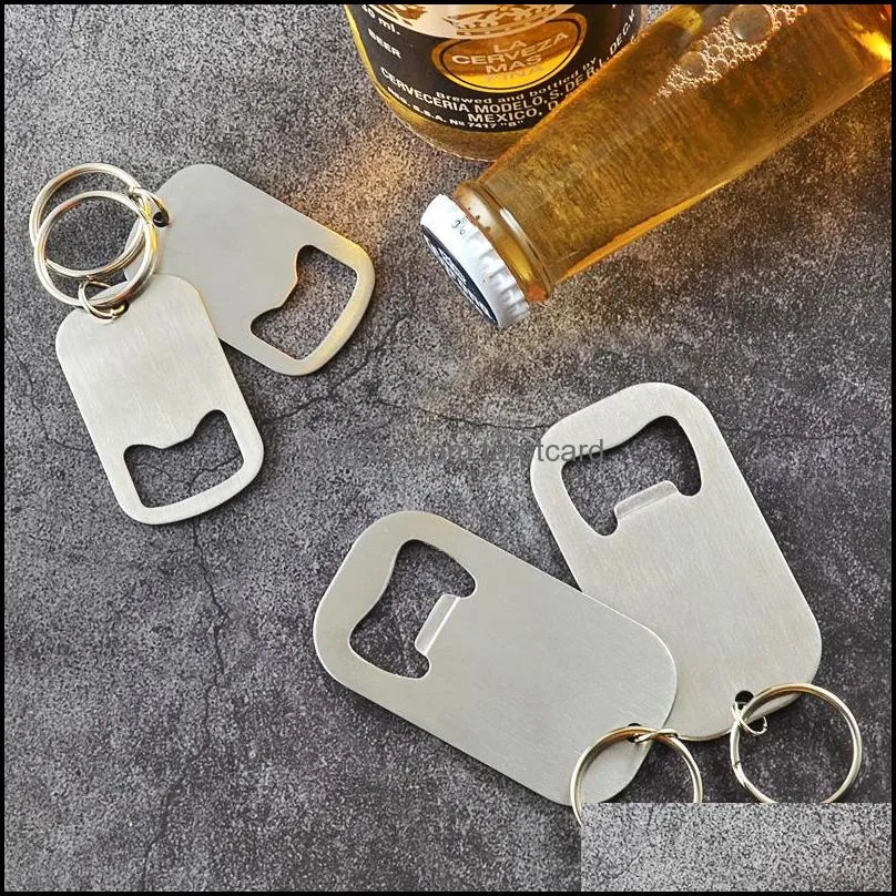 Stainless Steel Wine Opener and Key Chain Holder Beverage Bottler Openers Key Ring Promotional Gifts & Crafts