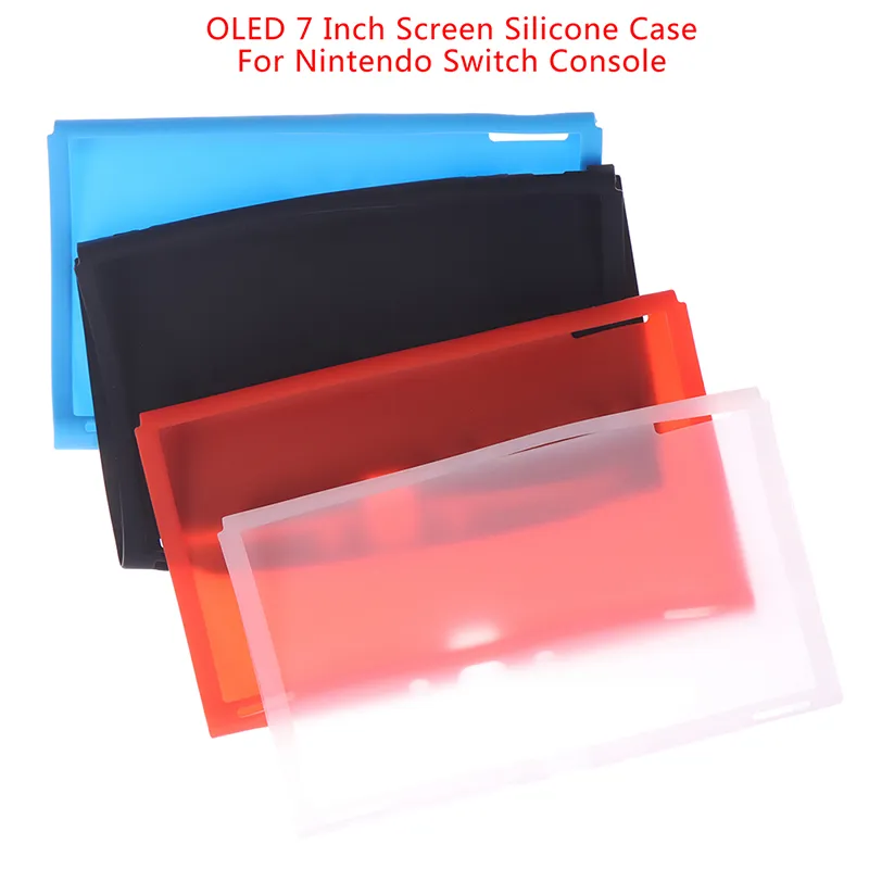 Soft Grip Silicone Cover for Nintendo Switch OLED - Enhanced Protection ...