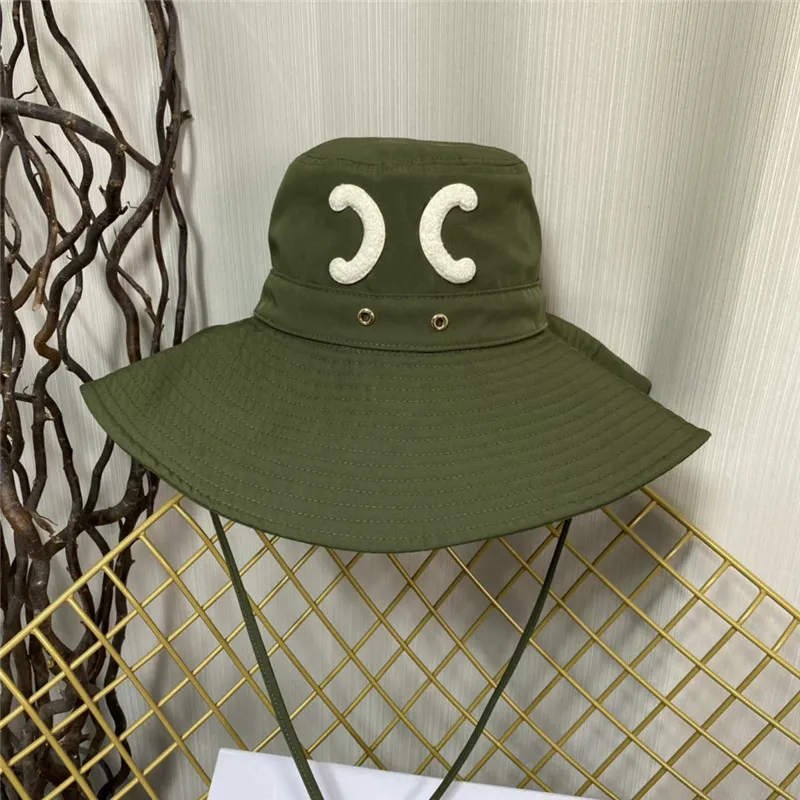 Designer Wide Brim Fisher Light Green Bucket Hat For Women Luxury Shade Cap  For Holiday, Beach, And Sun Protection By Brand Bucket284h From Enyqb,  $34.18