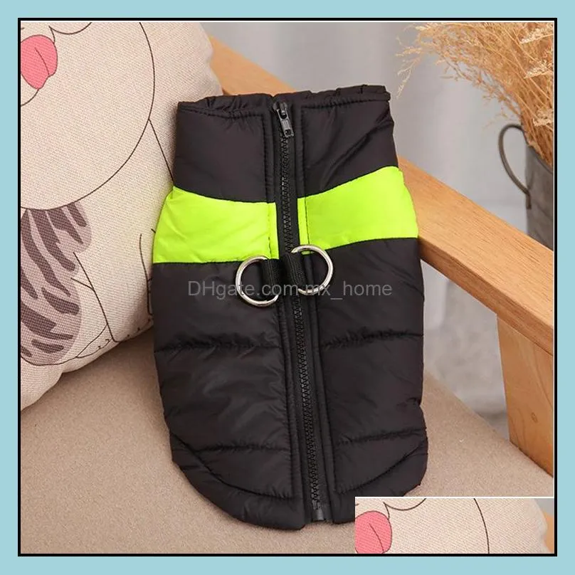 dog apparel clothes autumn winter warm waistcoat pet dogs vests coats with leashes rings large small pets apparels yfa2638