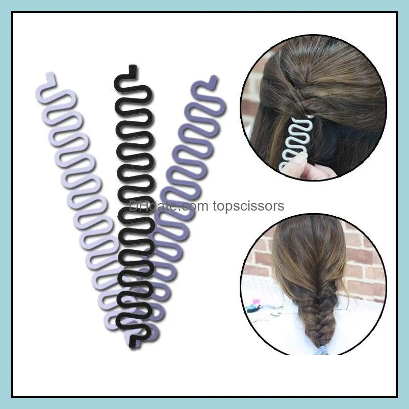 Fashion Women Lady Roller Hair Twist Styling Clip Stick Bun Maker Braid Tool Locks Braider Weaves Hair Accessories