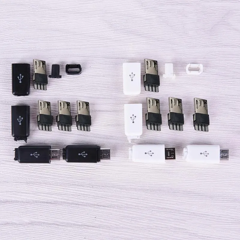 إكسسوارات الإضاءة الأخرى أو 20 ٪ 4 في 1 DIY Micro USB نوع لحام الذكور موصل توصيل دبوس