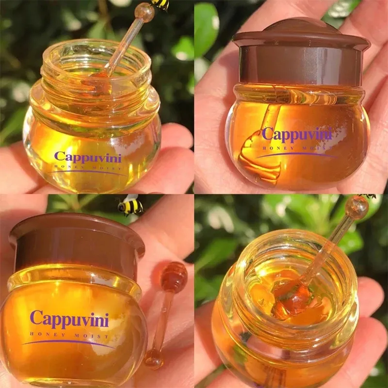 Nawilżający balsam do ust Błyszczyk Odżywczy przeciw pękaniu Unisex Lip Oil Honey Peach Sleeping Lips Care Mask