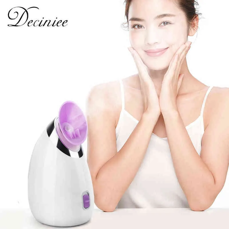 Adjustable Facial Steamer Nano Face for Home Warm Mist Humidifier Atomizer Sauna Spa Sinuses Moisturize220429