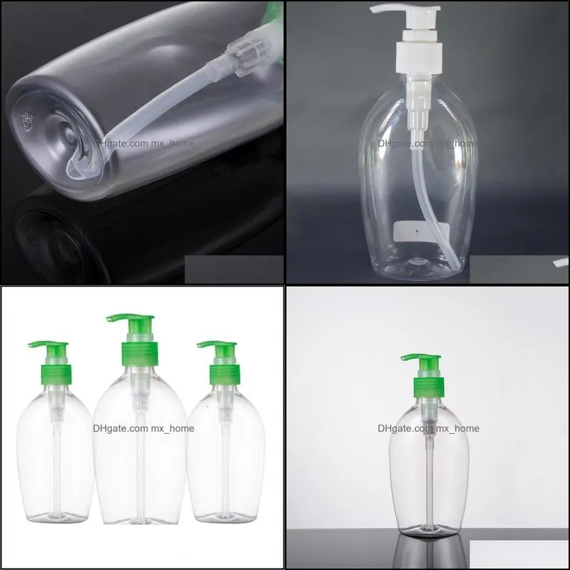 200ml PET plastic pump bottle transparent refillable bottle for body wash, disposable hand sanitizer and cosmetics fluid