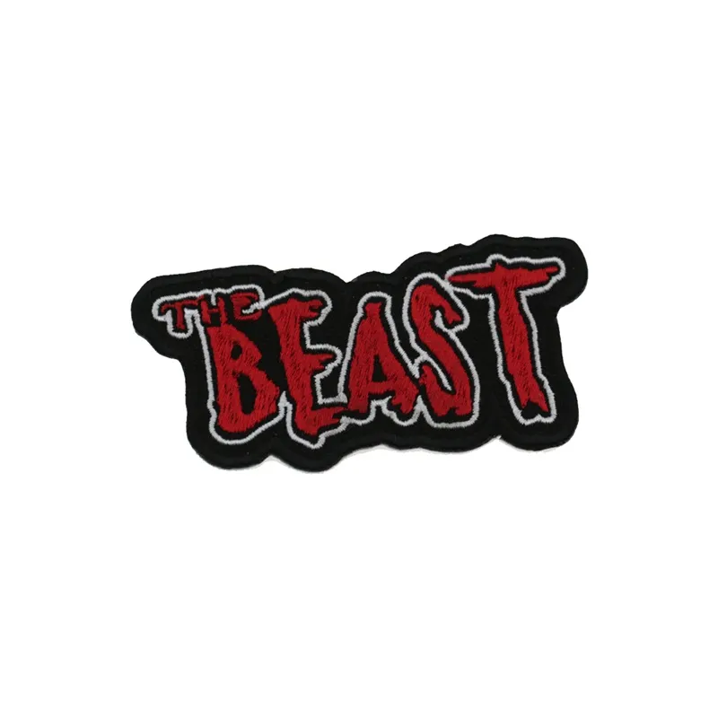 The Beast Broderie Patchs Notions de couture pour la veste de moto de motard à motif de moto Fer à repasser sur patch