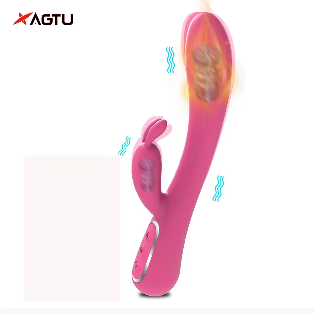 Kraftfull G Spot Rabbit Vibrator kvinnlig dildo för kvinnor klitoris stimulering manlig onanator erotiska varor sexiga leksaker vuxna 18