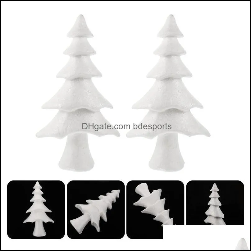 Christmas Decorations 2 Pcs DIY Tree Ornament Practical Desktop Adornment Decor