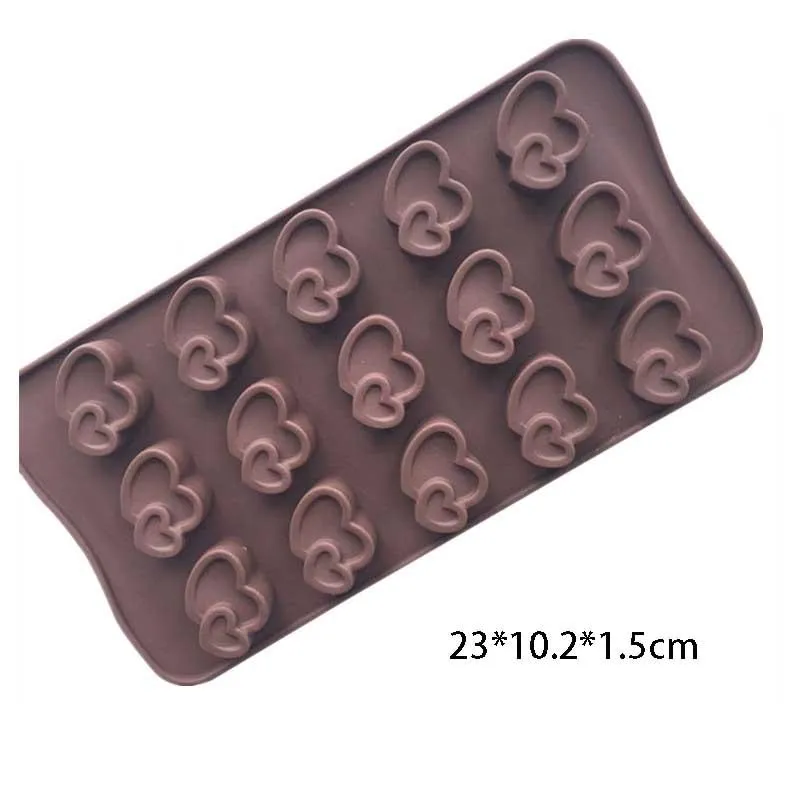 Baking Moulds Big And Small Love Silicone Chocolate Molds DIY Cake Mold Decoration Mold Manual Soap