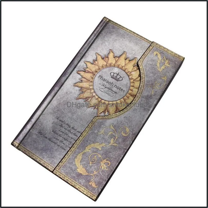 Notepads Registered Mail 2021 1pcs Mysterious Retro Magnet Buckle Magic Notebook Diary European Notepad Page 192, Size 11.1 * 19.2cm1