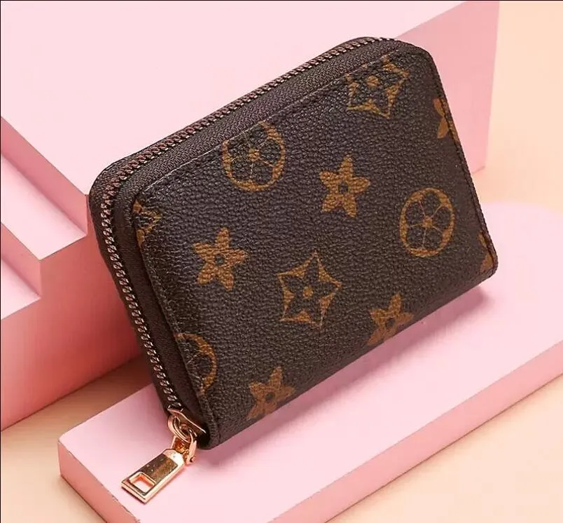 高品質のデザイナー財布の財布のファッションショートジッピー財布モノグラムクラシックジッパーポケットパラバッグジップコイン財布