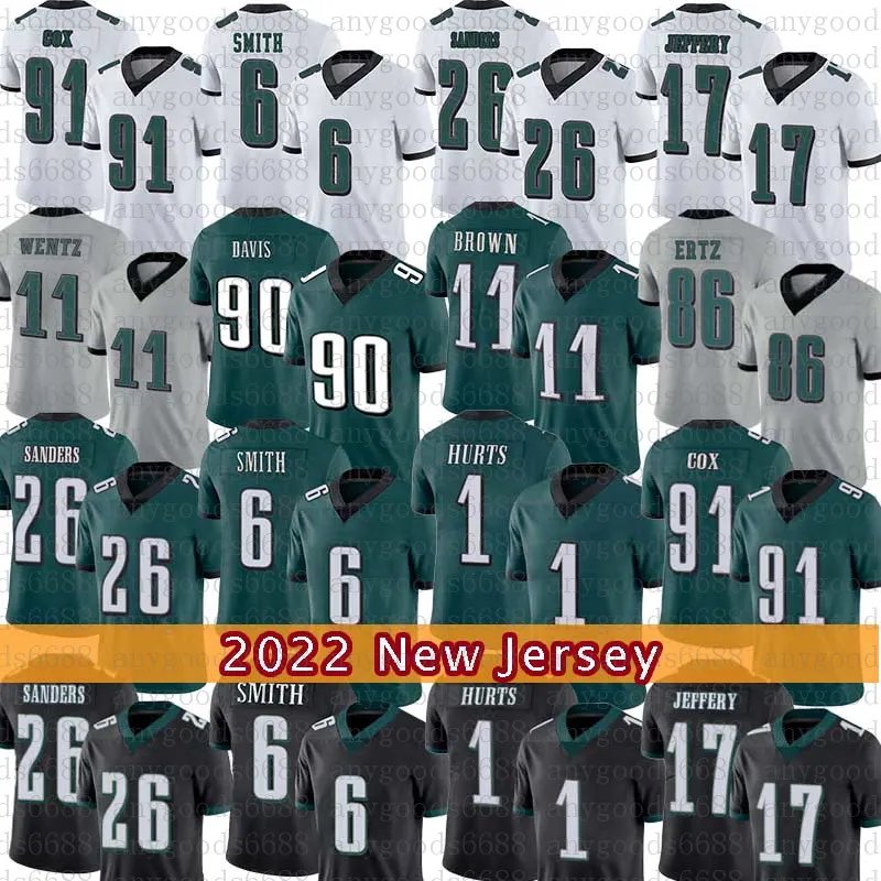 Jalen Hurts Football Jersey A.J. Brown DeVonta Smith Jason Kelce Davis