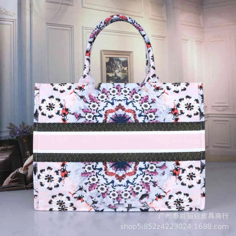 Women's Fashion Personality Trend Brand Bag Wholesale New Tote Embroidered Portable Canvas Casual Printed Shopping