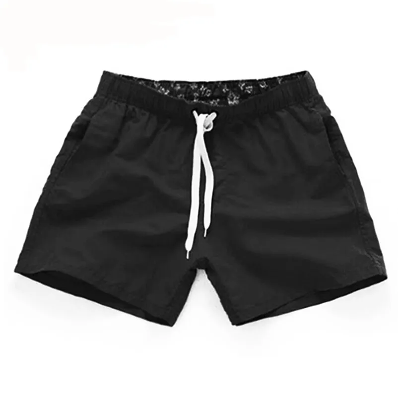 남성 여름 캐주얼 반바지 빠른 건조 피트니스 짧은 Homme Beach Women Boardshorts 탄성 허리 솔리드 체육관 의류 220715