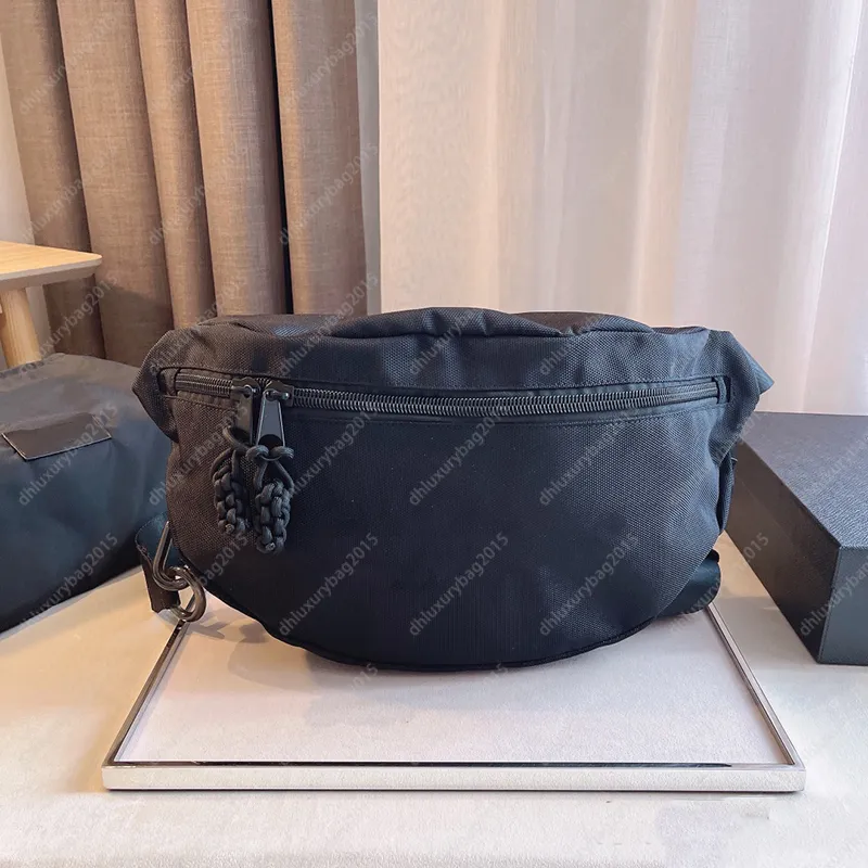 Czarna torba vintage Fanny Pack Designer Moda Crossbody Wysokiej jakości torby w tali