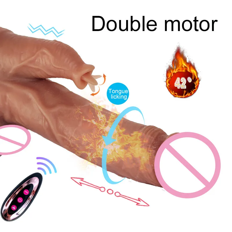 Массаж искусственный вибрирующий дилдо языком лизать вибратор для женщин секс -машины реалистичный пенис, толкающий мягкие игрушки дилдо для взрослых 18