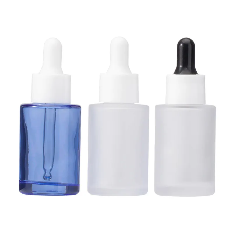 100pcs 30 ml en verre d'huile essentielle Bouteille de bouteille liquide Pipette Bouteille Refipillable Mini maquillage outil