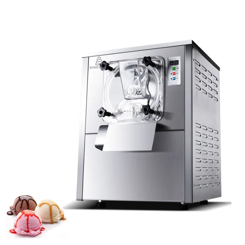 Commercial 1400W Desktop Hard Ice Cream Maker Machine, 20L/H
