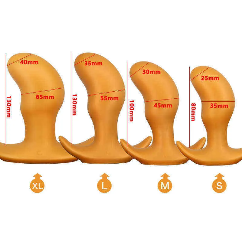 NXY DildosDongs Giocattoli sessuali anali enormi indossabili all'aperto, giocattolo per massaggio alla prostata impermeabile Buttplug per uomini 220125_voghion.com