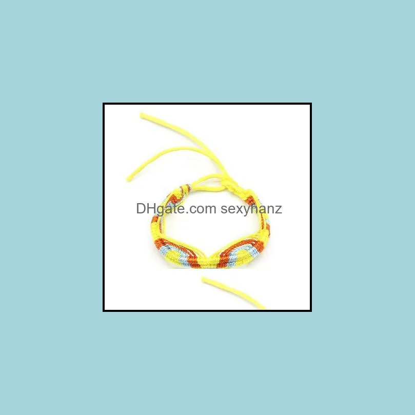 handmade wax string bracelets bangle for women braided rope friendship bracelet bohemian nepal jewelry free dhl n48y f