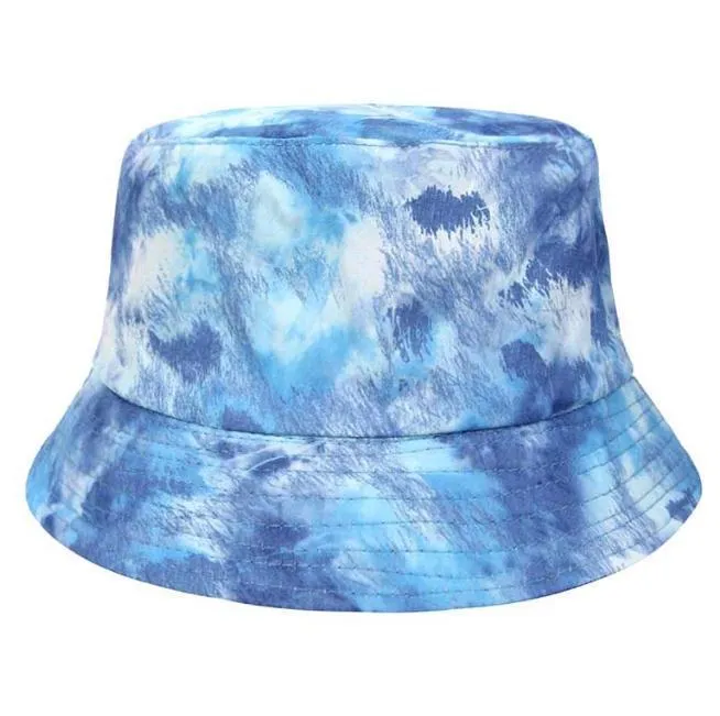 Summer Double-sided Wearable Colorful Fisherman Hats Cap Sunshade Beach Bucket Hat For Women Men DE239