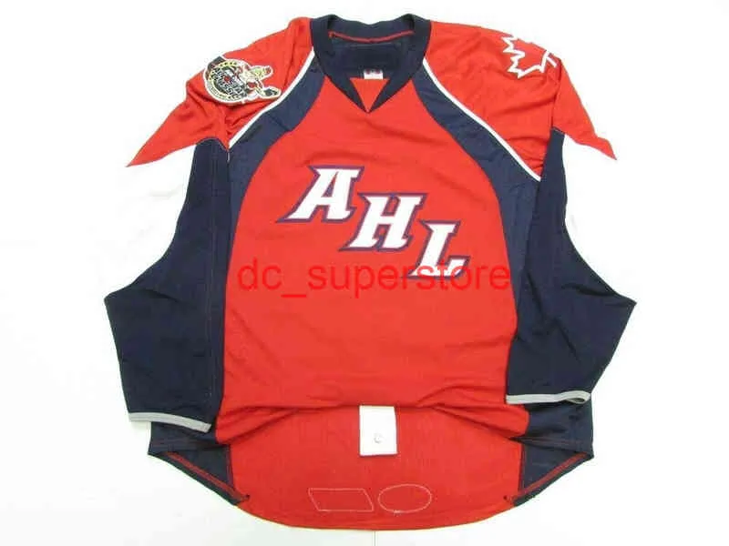rare STITCHED CUSTOM 2008 AHL ALL STAR GAME BINGHAMTON RED Hockey Jersey Add Any Name Number Men Youth Women XS-5XL