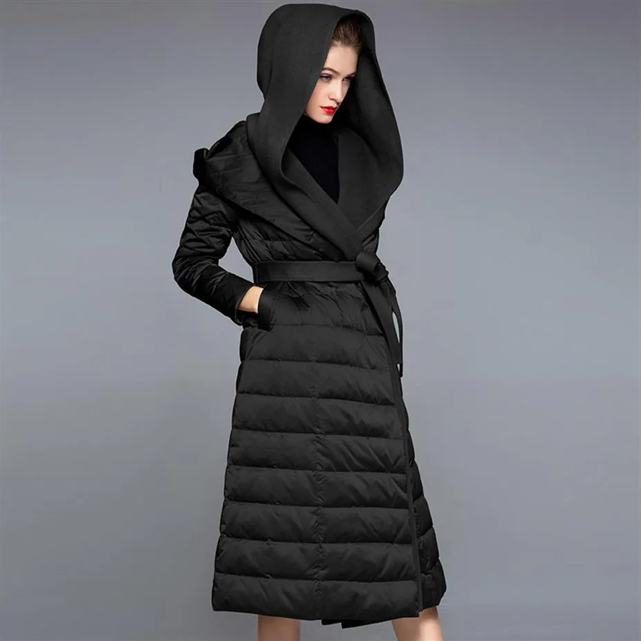 2019 Fashionable Womens Long Down Jacket Fashion Jacket And Large Size