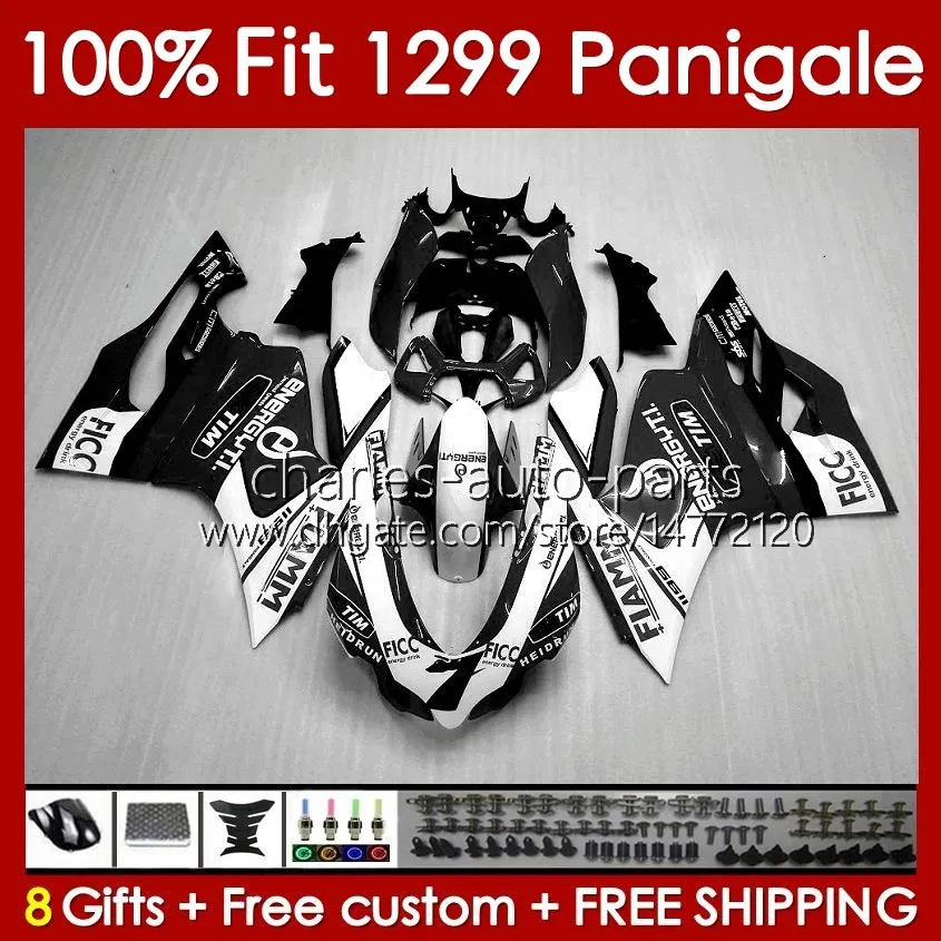 OEM Fairings Kit For DUCATI Panigale 959R 1299R 1299S 959 1299 S R 2015 2016 2017 2018 Body 140No.92 959-1299 15-18 959S 15 16 17 18 Injection mold Bodywork white black