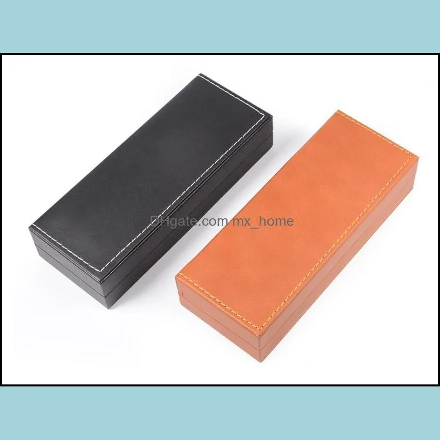 50PCS PU Leather pen box Business Promotion Souvenirs Gift Box Pen Package creative gift box packaging Birthday Party Father`s Day