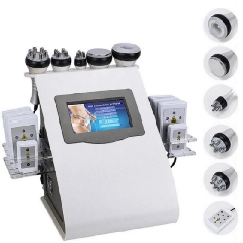 6-1 Machine de belleza multifunción Lipolaser 40K ultra cavitación RF EMS Máquina Productos de belleza para mujeres para mujeres