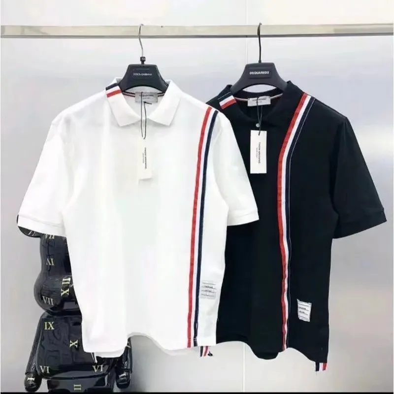 Męska koszula polo -koszulka designerka po polo topy tshirt t -koszulki koszule haftowe dla mężczyzn Tshirty Poloshirts Button Botton para górna hurtowa wielkość